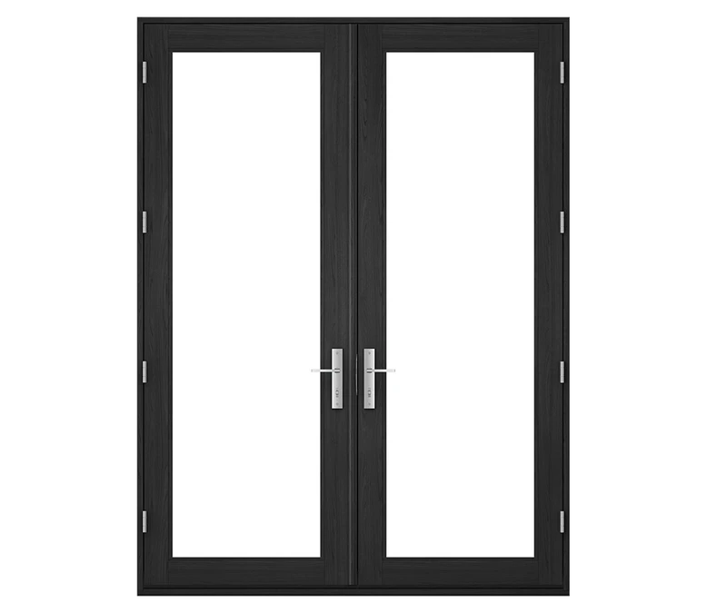 Pella Reserve Contemporary Wood Hinged Patio Door in Columbia